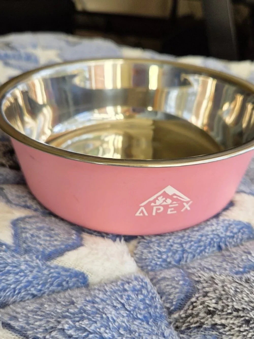 Apex Pink Dog Cats Coated Bowl Rubber Non-skid Bottom NEW Never used
